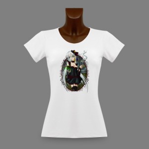 T-shirt manga moulant pour femme - Absinthe with Faust