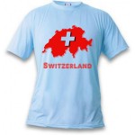 T-shirt Switzerland, pour homme ou femme