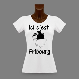 T-shirt slim - Ici c'est Fribourg