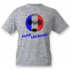 Women's or Men's soccer T-Shirt - Allez les Bleus, Ash Heater