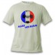 Women's or Men's soccer T-Shirt - Allez les Bleus, November White