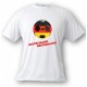Women's or Men's Soccer T-Shirt - Deutschland Deutschland, White