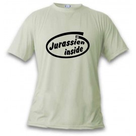 Uomo funny T-Shirt - Jurassien inside, November White