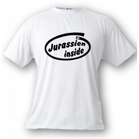 Herren Humoristisch T-Shirt - Jurassien inside, White