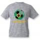 Kids Soccer T-shirt - Força Brasil, Ash heater