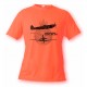 Women's or Men's Fighter Aircraft T-shirt - Spitfire MkXVI, Safety Orange