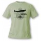 Women's or Men's Fighter Aircraft T-shirt - Spitfire MkXVI, Alpin Spruce