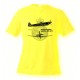 T-Shirt aviation - Spitfire MkXVI, Safety Yellow 