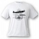 Women's or Men's Fighter Aircraft T-shirt - Spitfire MkXVI, White