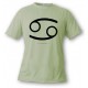 T-Shirt signe du Zodiaque - Cancer - pour femme ou homme, Alpin Spruce