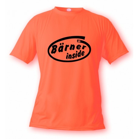 Humoristisch T-Shirt - Bärner inside, Safety Orange
