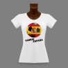 T-Shirt moulant football - Vamos España - pour dame