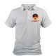 Men's Soccer Polo shirt - Deutschland Deutschland, White