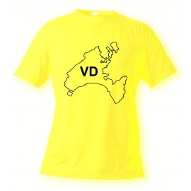 Men's or Women's Vaudois T-shirt - VD, Safety Yellow 
