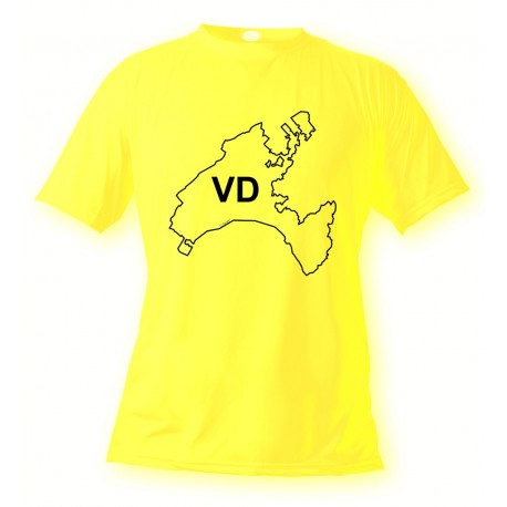 T-Shirt vaudois - VD, Safety Yellow 