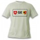 Men's or Women's T-shirt - License Plate - GE, November White