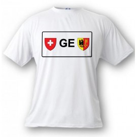 T-Shirt - Genfer Nummerschild, White