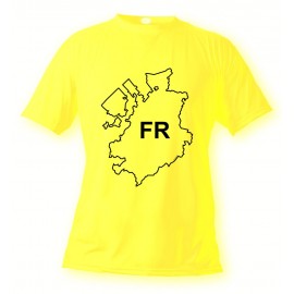 T-Shirt fribourgeois - FR - pour femme ou homme, Safety Yellow