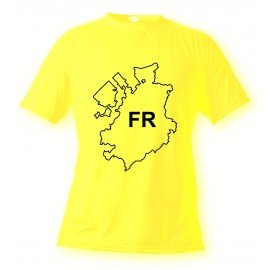 T-Shirt fribourgeois - FR - pour femme ou homme, Safety Yellow