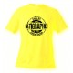 Men's or Women's T-Shirt - aTigraphe®, Safety Yellow 