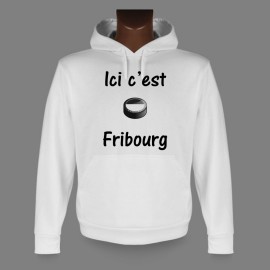 Hooded Funny Sweat - Ice Hockey - Ici c'est Fribourg