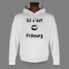Hooded Funny Sweat - Ice Hockey - Ici c'est Fribourg