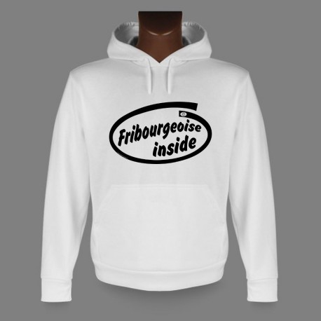 Sweat à capuche - Fribourgeoise inside - pour dame