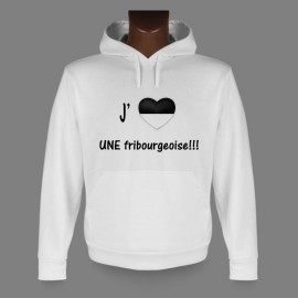 Hooded Funny Sweat - J'aime UNE fribourgeoise