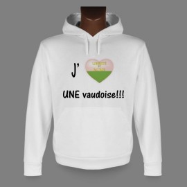 Kapuzen-Sweatshirt - J'aime UNE Vaudoise