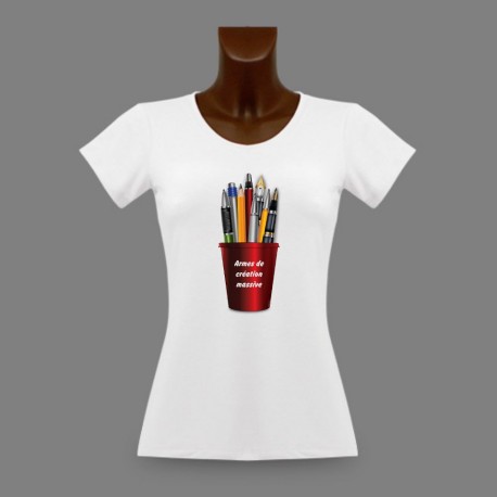 Slim Frauen T-shirt - Armes de création massive