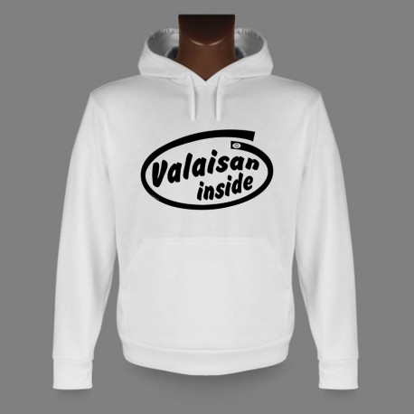 Men's Hooded Funny Sweat - Valaisan inside