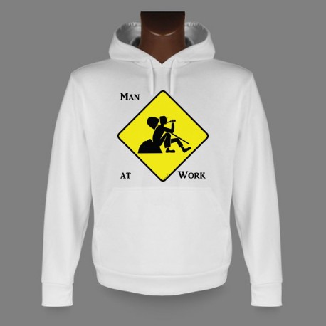 Kapuzen-Sweatshirt - Man at Work
