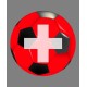 Sticker - Swiss soccer ball, for car, Notebook, smartphone, tablet