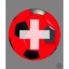 Sticker - Swiss soccer ball, for car, Notebook, smartphone, tablet