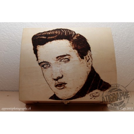 Coffret en bois Elvis Presley