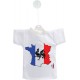 Mini T-Shirt - Francia, per automobile, bottiglia o finestra