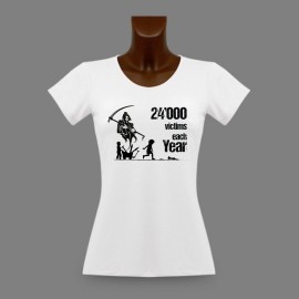 Damenmode T-shirt - Kinder Opfer der verlassenen Kriegsmunitionen
