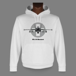 Moda Sweat bianco a cappuccio - Swiss FA-18 Hornet