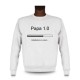 Men's Funny Sweatshirt - Papa 1.0, White