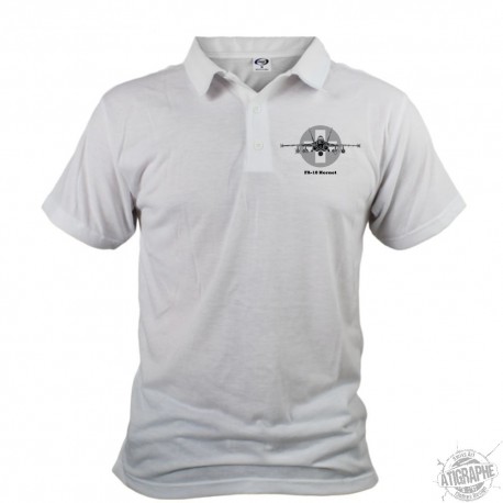 Men's Fighter Aircraft Polo Shirt - Swiss FA-18 Hornet