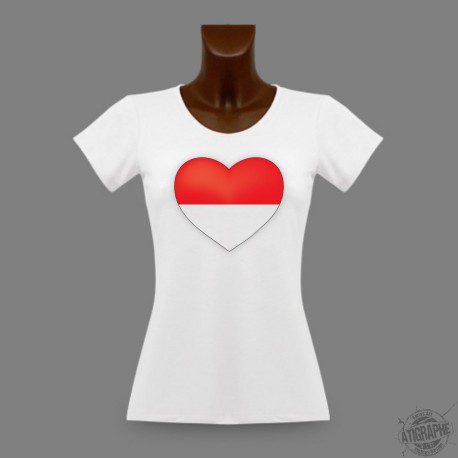 Donna slim T-shirt - Cuore Soletta