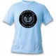 Humoristisch T-Shirt - Pantoufles University - für Frauen oder Herren, Ash Heater, Blizzard Blue