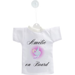 Mini T-Shirt - Baby on Board - Nome figlia personalizzabile