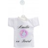 Car's Mini T-Shirt - Baby on Board - Personalyzed Daughter name
