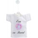 Mini T-Shirt - Baby on Board - Prénom fille personnalisable