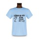 Funny T-Shirt - Les filles électriques, Blizzard Blue 