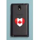 Sticker - Coeur canadien - pour voiture, pc portable, smartphone, tablette