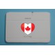 Sticker - Coeur canadien - pour voiture, pc portable, smartphone, tablette