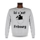 Frauen oder Herren Sweatshirt - Ici c'est Fribourg, Ash Heater