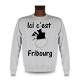 Women's or Men's Sweatshirt - Ici c'est Fribourg, Ash Heater
